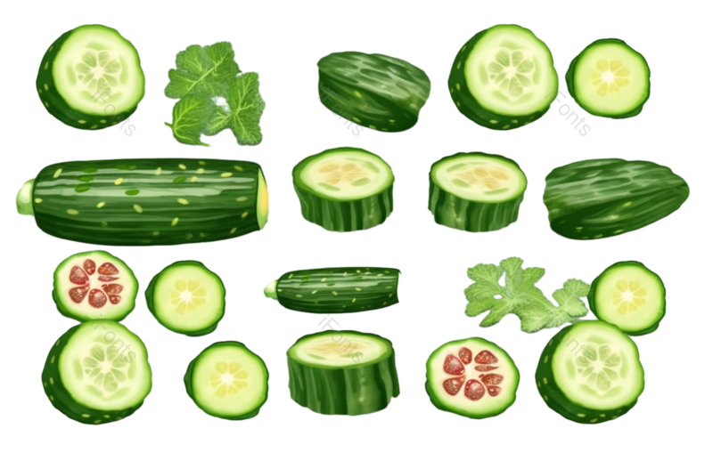 叶子图片,夏至元素,元素PNG,清新免抠素材